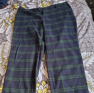 Blue and Green Plaid pants